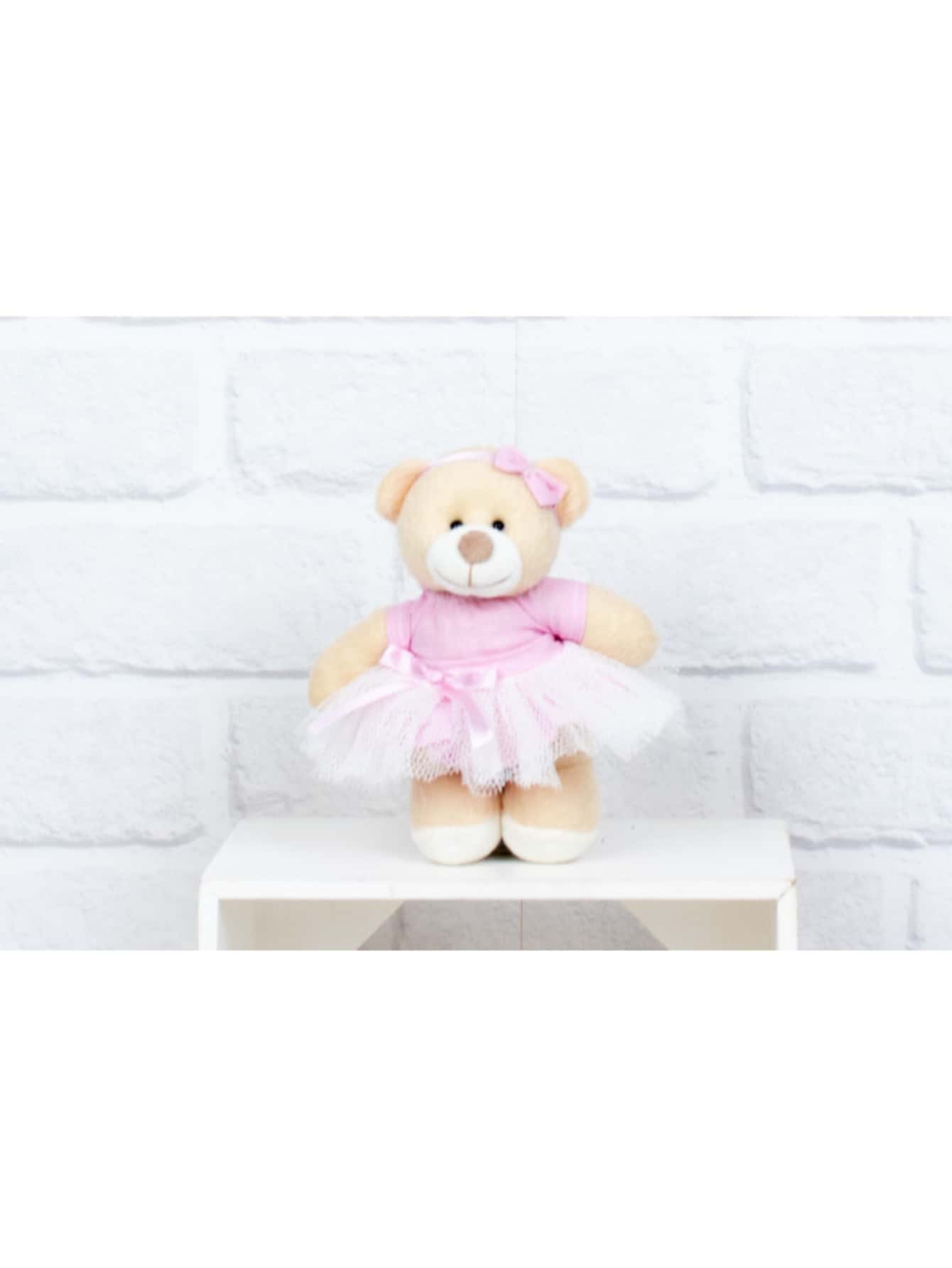Family Ballerina Bear 12cm For Decoration - 1 Piece - 粉紅色-甜牛奶毛絨 - 查看 1