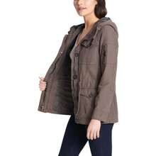 Chaqueta militar con capucha - Gris - Ver 4