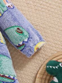 Mono de forro polar con diseño de animales para bebé recién nacido niño, mono unisex para bebé para exteriores - Azul - Ver 4