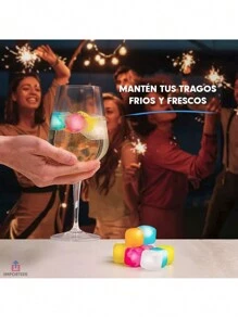 24pz Creativos Cubitos De Hielo Con Diseño De Fruta,Reutilizables - Multicolor - Ver 8