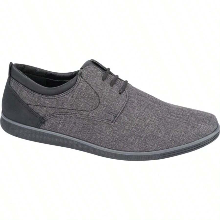 Zapato Casual Derby Caballero Color Gris - Gris - Ver 1