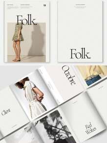 1 Set de álbumes de revistas estilo europeo y americano, props de fotografía estilo Ins, props de fotografía de póster de 24 páginas, papel de fondo de fotografía de modelo, props de estilo nórdico Ins, mejor regalo