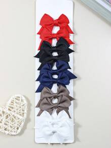 10 piezas/20 piezas Pinzas para el cabello con lazo para niñas Pequeño/Mediano/Grande, para la escuela/uso diario - Multicolor - Ver 13