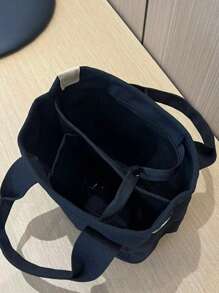 2025 Fashionable Casual Canvas Wide Strap Shoulder Crossbody Handbag