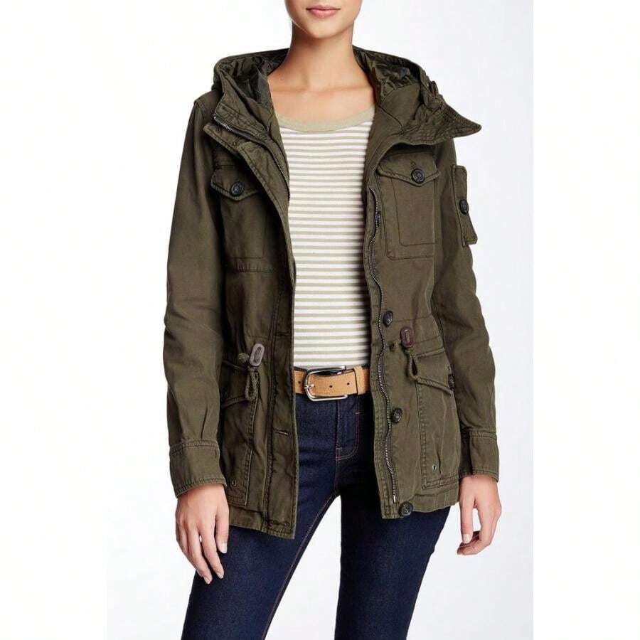 Levi's Chaqueta militar con capucha - ejército - Ver 1