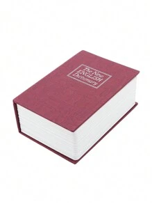 Caja de bloqueo de llave de mini libro, caja de efectivo mini con cerradura, caja de almacenamiento familiar, hucha, mejor regalo para cumpleaños y graduación (11.5x8x4.6cm/4.53x3.15*1.81in)