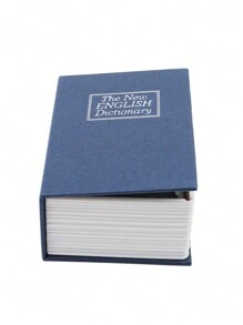 Caja de bloqueo de llave de mini libro, caja de efectivo mini con cerradura, caja de almacenamiento familiar, hucha, mejor regalo para cumpleaños y graduación (11.5x8x4.6cm/4.53x3.15*1.81in)