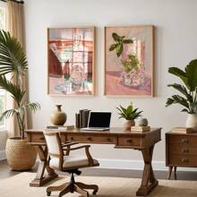 Conjunto de 2 impresiones con diseño de alcohol, arte de bar de martini, decoración para beber para pared del hogar y cocina, póster moderno de cóctel, pósteres de lienzo