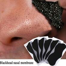 CIOV 200pcs Bamboo Charcoal Nose Strips, Peel Off Blackhead Remover, Minimize Pores, Suitable For All Skin Types (For Wet Use)