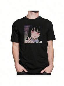 Kakeguruii Anime T-Shirt Unisex 100% Cotton Streetwear Launch Shipping In Various Colors!! - 黑色 - 查看 2