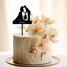1 pièce, Décoration de gâteau personnalisé avec nom, Anniversaire unique personnalisé avec nom, Décoration de gâteau de cadeau de fête personnalisé, Décoration de gâteau de mariage personnalisé, Cadeau de mariage personnalisé