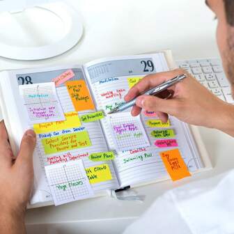 6 件装方形迷你方格纸便签本 - 150 张，3x3 英寸，粘性网格，具有多种 X Y 轴坐标网格设计 - 非常适合办公室学校用品整理和笔记记录