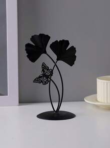 1pc Luxury Living Room / Entryway Creative Ginkgo Leaf Decorative Ornament, For Home Decor In Living Room, Study, Bedroom, Dining Room, Daily & Holiday Decorations, Great Gift For Christmas, Mother's Day, Thanksgiving, Valentine's Day - Black - View 7