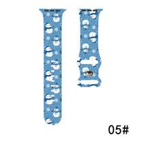 1 Dây đeo đồng hồ thông minh họa tiết Giáng sinh lãng mạn, chất liệu silicon chống thấm nước, phong cách thể thao thường ngày, tương thích với Apple Watch 38/40/41/42/44/45/49mm, phù hợp với Ultra/SE/8/7/6/5/4/3/2/1 - Một cỡ - Xem 17