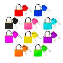 1/2/3/4/5/10/15/20pcs Mini Colorful Luggage Locks With Keys, Metal Padlock Suitable For Suitcase, Travel Bag, School, Gym, Classroom, Pairing Games, Backpack And More - Multicolor - View 19