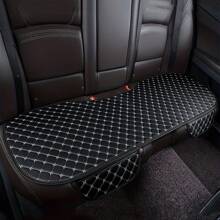 1 pièce/2 pièces/3 pièces Coussin de siège de voiture quatre saisons confortable Napa avec broderie d'étoile, sans dossier, universel et antidérapant