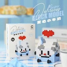 Pineapple-Shaped Plastic Micro Particles Assembling Toy, A Gift For Children - Multicolor - View 12