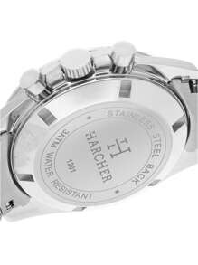 A GOOD H Men Watch Luxury Leather Wristwatch Elegant Waterproof Chronograph Quartz Business Watch For Men Gift (COFFEE) - Coffee Brown - View 5