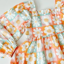 Vestido Juvenil Meninas Evangélico Casamento Presente Luxo Girl Manga Cumprida Cor Sólida Shein