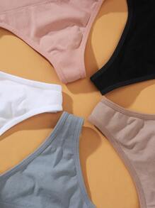 VKME 5 Pezzi/Set Perizoma Senza Cuciture Da Donna A Vita Bassa Biancheria Intima Sportiva