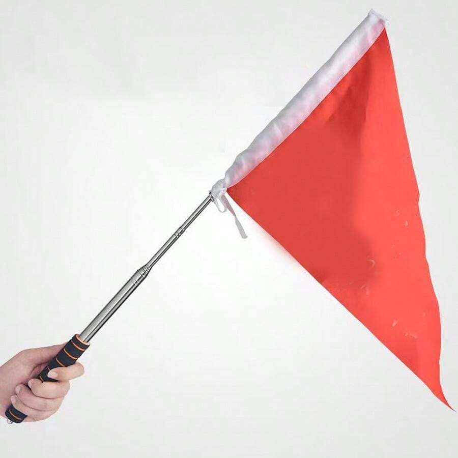 Mástil De Bandera Telescópico De Aluminio 6,5 Metros - Amarillo, Autoportante, Para Izar Banderas