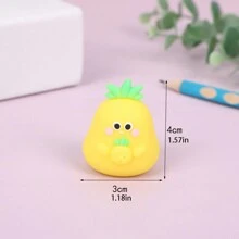 1pc Cartoon Mini Portable 3D Silicone Pencil Sharpener, Rotating Pencil Sharpener, Pencil Shaver, Back To School Stationery Gift, Award, Office And School Stationery Supplies