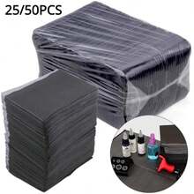 20pcs Disposable Tattoo Cleaning Pads, Beauty Salon Countertop Cleaning Mats, Waterproof & Anti-Fouling Nail Art Desk Cover - Multicolor - View 1