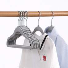 20 piezas/10 piezas de perchas infantiles con revestimiento de felpa de colores mixtos, perchas antideslizantes y duraderas para secar ropa, perchas de bebé con felpa - Perchas antideslizantes adecuadas para bebés, niños pequeños, ropa de bebé - Perchas para niños con diseño delgado, esenciales para el almacenamiento en el hogar - percha para ropa de niños - Ver 16