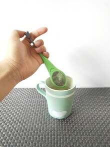 1 pieza Filtro de té de gel de sílice, filtro de té, dispositivo para hacer té - Verde - Ver 3