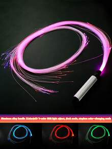 Fiber Optic LED Glow Whip Colorful Dance Whip Bar Nightclub Atmosphere Interactive Dance Show Flash Whip - Multicolor - View 8