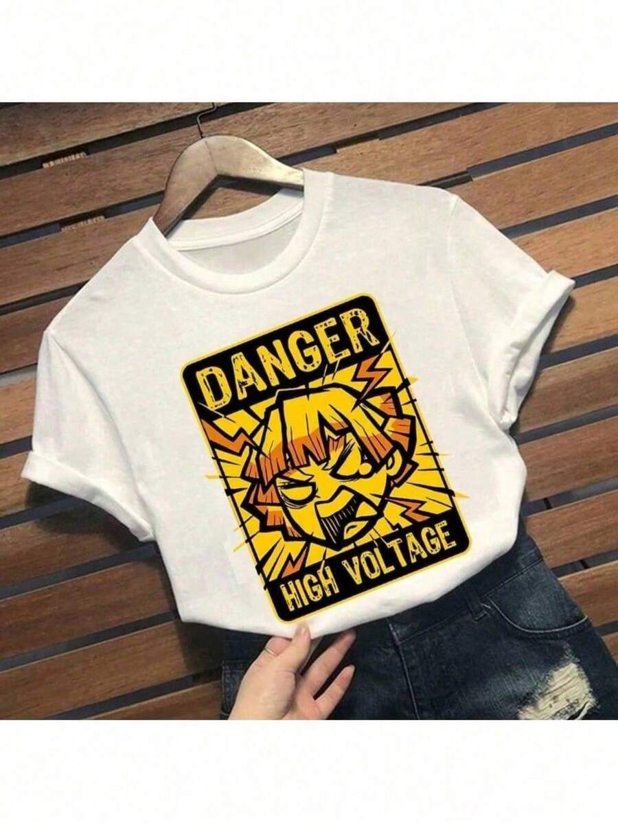 Anime Demonn Sllader T-Shirt Unisex 100% Cotton Streetwear Launch Shipping Various Colors!! - 白色 - 查看 1