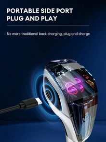 Acodo 适用于丰田汽车的带 LED 灯的水晶换档旋钮，即插即用，侧面接口，握感舒适，防刮擦 - 銀黑色 - 查看 7