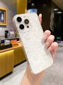 TPU Dragon Element Chinese Dragon Pattern Transparent Phone Case, Transparent TPU Anti-Drop Full Edge, Retro National Style Suitable For Daily And Streetwear, Compatible With IPhone & Galaxy, Compatible With IPhone 17 / 17 Air / 17 Pro / 17 Pro Max, Cover Compatible With IPhone & Galaxy Protective Shell, Compatible With IPhone 16E/13/14/15 Promax/16, Galaxy A26/A17 Case, Cover For S26/S26 PLUS/S26 Ultra Spring Birthday Gift - Multicolor - View 5