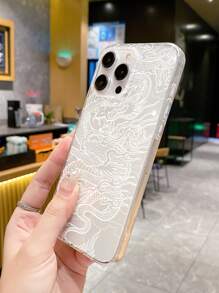 TPU Dragon Element Chinese Dragon Pattern Transparent Phone Case, Transparent TPU Anti-Drop Full Edge, Retro National Style Suitable For Daily And Streetwear, Compatible With IPhone & Galaxy, Compatible With IPhone 17 / 17 Air / 17 Pro / 17 Pro Max, Cover Compatible With IPhone & Galaxy Protective Shell, Compatible With IPhone 16E/13/14/15 Promax/16, Galaxy A26/A17 Case, Cover For S26/S26 PLUS/S26 Ultra Spring Birthday Gift - Multicolor - View 6