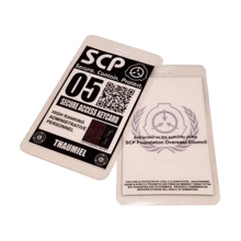 1 套 SCP 基金会安全访问卡、身份证、名牌、角色扮演道具 - 彩色 - 查看 5