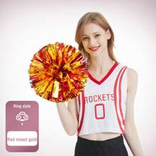 Cheerleading Pom Poms, Sport Cheer Dance Pom Poms For Competitions Cheerleader - Multicolor - View 11