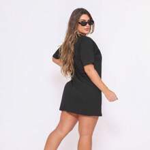 Kit With 3 Printed T-Shirt Dresses - Nhiều màu - Xem 7