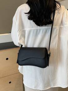 New Fashionable Versatile Shoulder Bag - Black - View 3