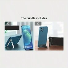 Supporto per telefono ultra sottile - Design minimale e raffinato con retro adesivo forte, pieghevole per supporto inclinato, portatile e regolabile per una visione agevole, compatibile con , telefoni Android, regalo per compleanni, famiglia, amici, supporto per telefono, accessori per telefono