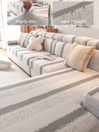 1 Stück vielseitige elastische Sofa Überwurf, wasserdicht rutschfeste Vollstoff Sitzbezug, maschinenwaschbar, geeignet für Schlafzimmer, Büro, Wohnzimmer, L-förmige und 1/2/3/4-Sitzer Sofas