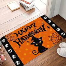 pocket monsters 1pc/2pcs Halloween Kitchen Rug Set, Black Cat Hat 2 Pieces Anti-Slip Kitchen Mat Ghost Skull Black Orange Door Mat Area Running Rug Set Absorbent Bathroom Floor Mat