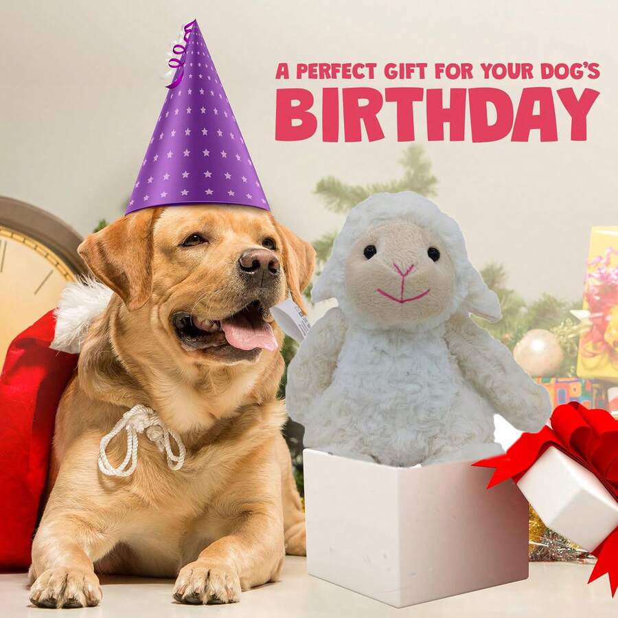 Lovely Plush Lamb Toys For Pet Plush Animal Sheep Toys For Dogs Playing