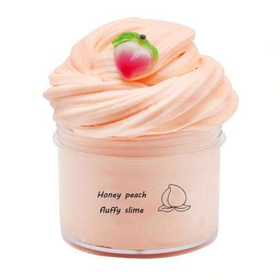 1pc 200ml Peach Scented Crystal Slime, Stretchy Butter Slime - Stress Relief Toy [Random Accessories And Packaging Stickers],Scratch And Sniff Stickers,Slime Bucket,Slime Bubble,Slime,Butter Slime,Cloud Slime,Milk Slime,Bingsu Slime,Slimr,Slime,Fluffy Slime,Butter Slime