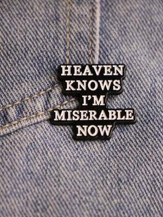 1pc Enamel Lapel Pin Collar Brooch Metal Pin Badge For Clothes, Gift For Friend, Festival Badge, Backpack Decoration, Fashionable Jewelry