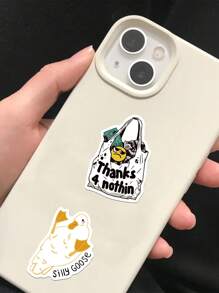 Adesivos sarcásticos 50 peças, bagagem skate guitarra decoração diy corte de papel livro capacete notebook adesivos à prova d'água