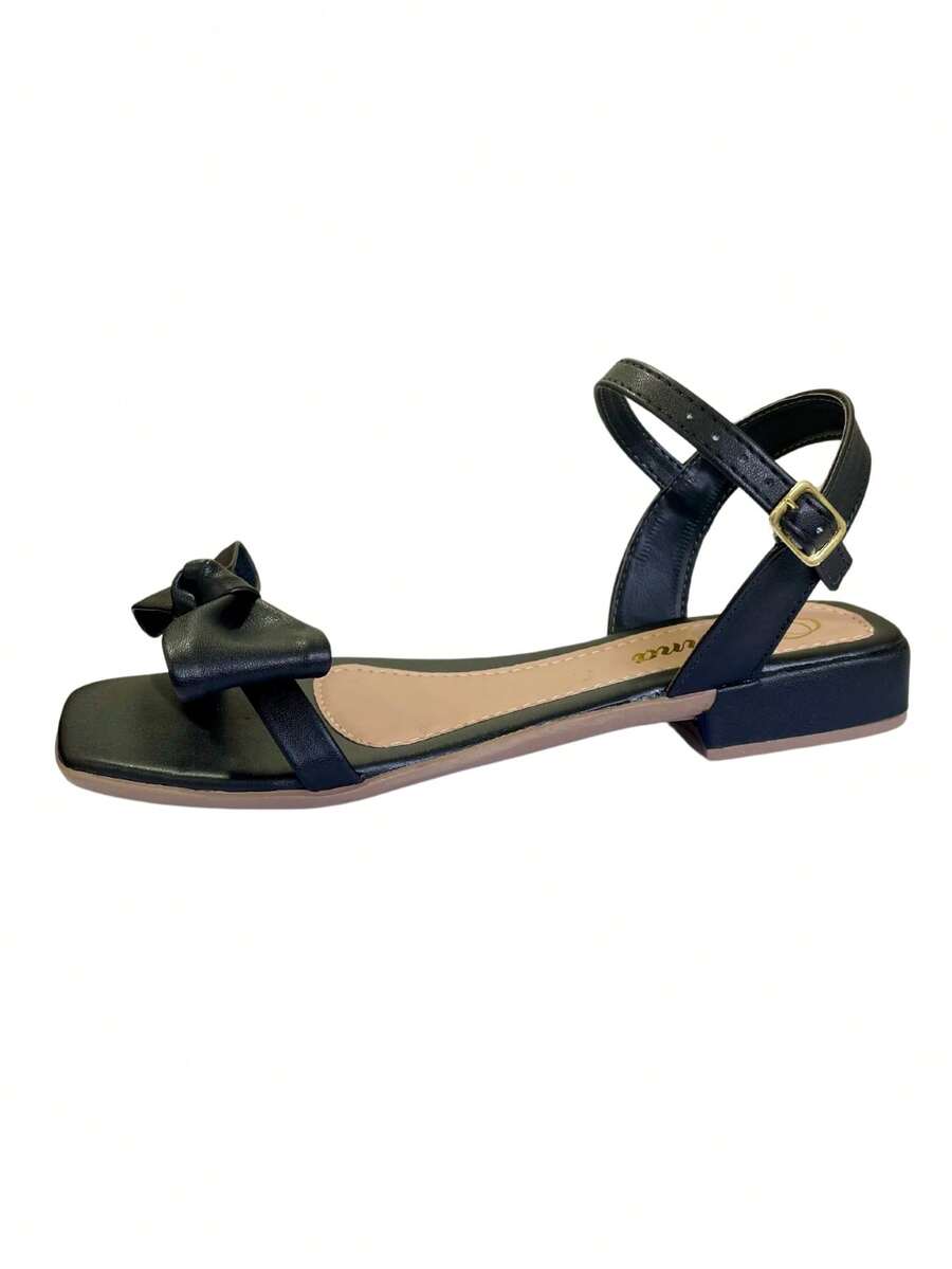 Women's Flat Sandal Adjustable Lace Delicate 2062-11 - màu đen - Xem 1