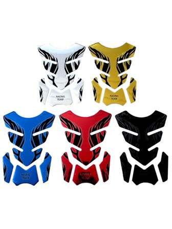 1pc Motorcycle Flame Graphic PVC Soft Decal Scratch Cover Sticker Accessories