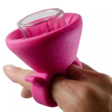 Dappen Holder Kit + 1 Glass Dappen For Nails Mixing Monomer Liquid Powder And Henna - 彩色 - 查看 2