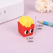 1pc Cartoon Mini Portable 3D Silicone Pencil Sharpener, Rotating Pencil Sharpener, Pencil Shaver, Back To School Stationery Gift, Award, Office And School Stationery Supplies