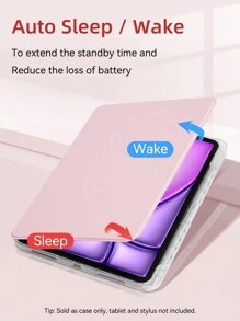 DANYCASE 360° Rotating Transparent Acrylic Protective Case, Compatible With IPad A16 2025, Air 11/13, M2/M3 2024/2025, Pro 11/13, M4 2024, Air 5/Air 4 10.9 Inch 2022, 9th Gen, 8th Gen, 7th Gen 10.2 Inch, 5th Gen, 6th Gen 9.7 Inch, 10th Gen 10.9 Inch 2021, Pro 11/12.9 Inch, Mini 6 - Pink - View 4